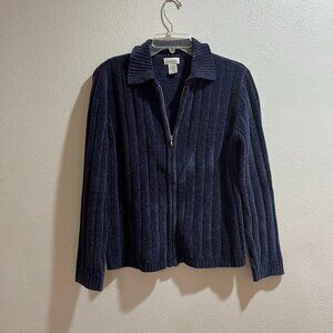 CLASSIC ELEMENTS Women's Dark Blue Sweater Cardigan - Size S